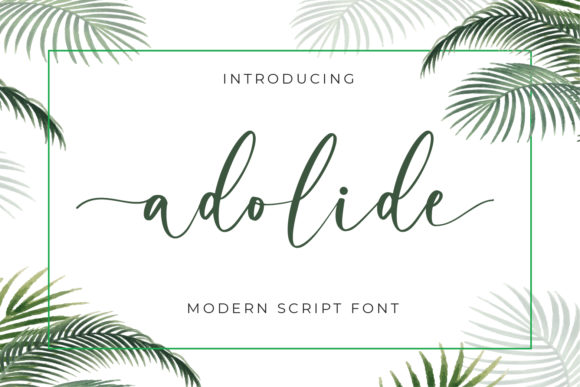 Adolide: A Handwritten Font for Makers and Creators