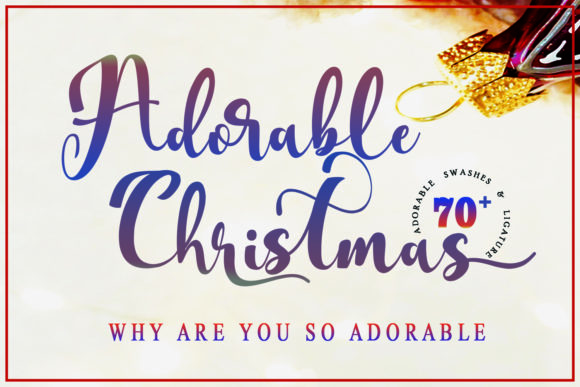 Adorable Christmas: A Charming Script Font for Holiday Campaigns