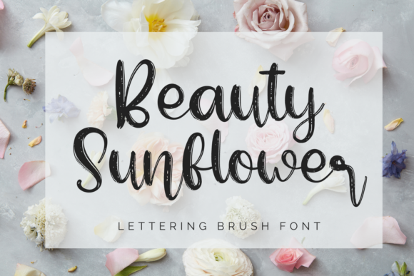 Beauty Sunflower: A Handwritten Font for Crafters