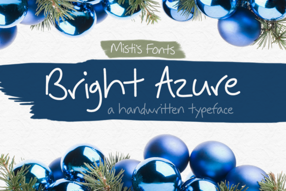 Bright Azure: A Whimsical Font for Craft and Design