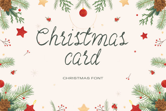 Christmas Card: A Dreamy Handwritten Font for Elegant Editorial Design