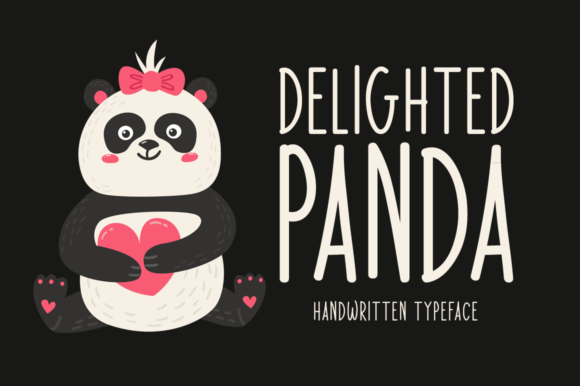 Delighted Panda: A Handwritten Font for Web Design