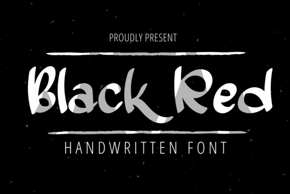 Discover Black Red: A Bold and Friendly Handwritten Font