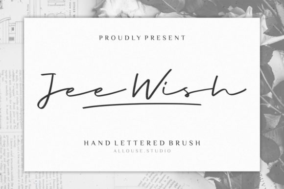 Discover Jee Wish: A Handwritten Font for Creative Branding