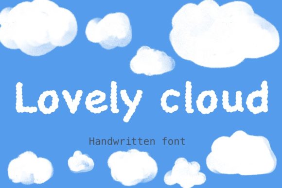 Discover Lovely Cloud: A Charming Handwritten Font for Web Design