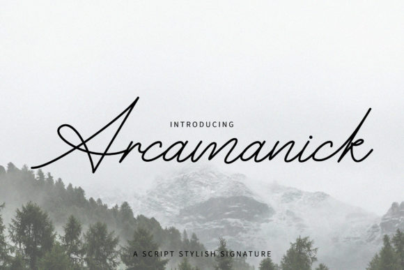 Enhance Your Brand with Arcamanick: A Stylish Script Font