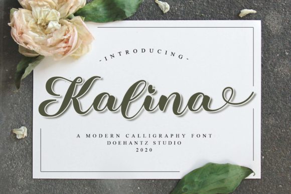 Enhance Your Brand with Kalina: A Sweet and Romantic Script Font