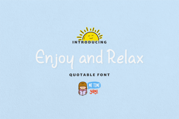 Enjoy and Relax: A Handwritten Font for Editorial Elegance