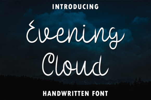 Evening Cloud: A Delicate Handwritten Font for Web Design
