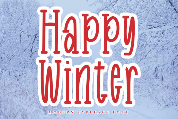 Happy Winter: A Modern Handwritten Font for Engaging Designs