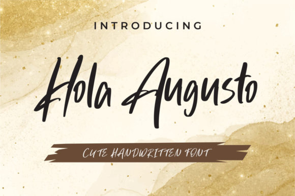 Introducing Hola Augusto: A Playful Handwritten Font