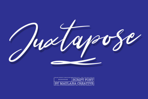 Juxtapose: A Versatile Script Font for Engaging Brand Content