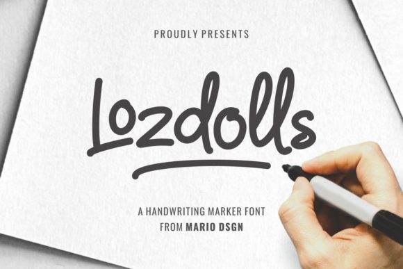 Lozdolls: A Bold Handwritten Font for Your Brand