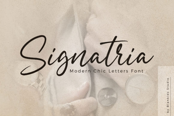 Signatria: A Handwritten Font for Crafters and Creators