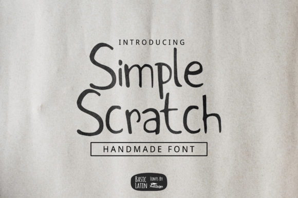 Simple Scratch: A Handwritten Font for Creative Web Design