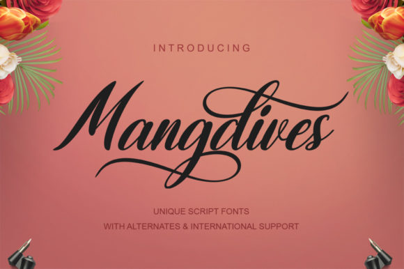 Unleash Creativity with Mangdives: A Handwritten Font for Makers