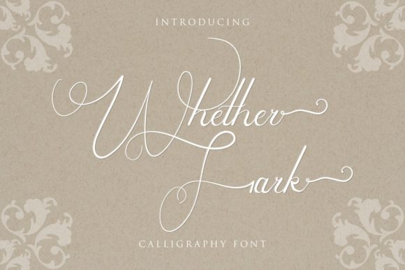 Whether Fark: A Stylish Script Font for Elegant Branding