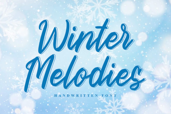 Winter Melodies: A Handwritten Font for Charming Web Design