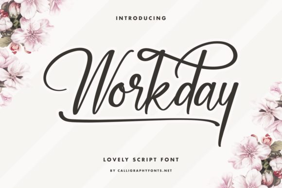 Workday: A Handwritten Font for Polished Branding
