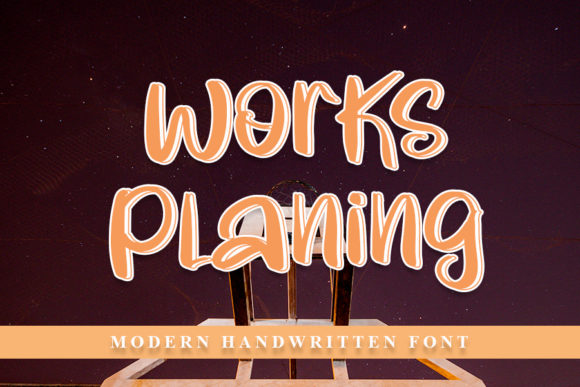 Works Planing: A Charming Font for Web Design
